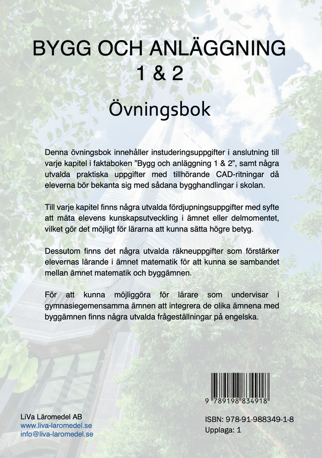 Övningsbok: Bygg & Anläggning 1 & 2 (UPPL-1)